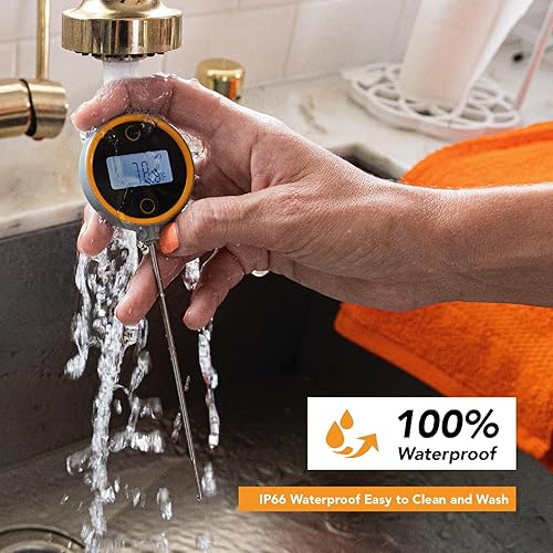 Miniatura 5 de CHEFSTEMP Termómetro de carne de lectura instantánea, termómetro de carne de 1 segundo, termómetro digital de carne para asar a la parrilla,