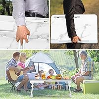 Vista 9 de Bandeja de cama para computadora portátil, escritorio para cama, mesa para computadora portátil, mesa para bandeja de cama, mesa para computadora