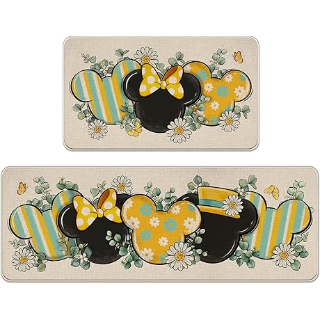 Ruggable doormat spring summer cartoon mouse kitchen