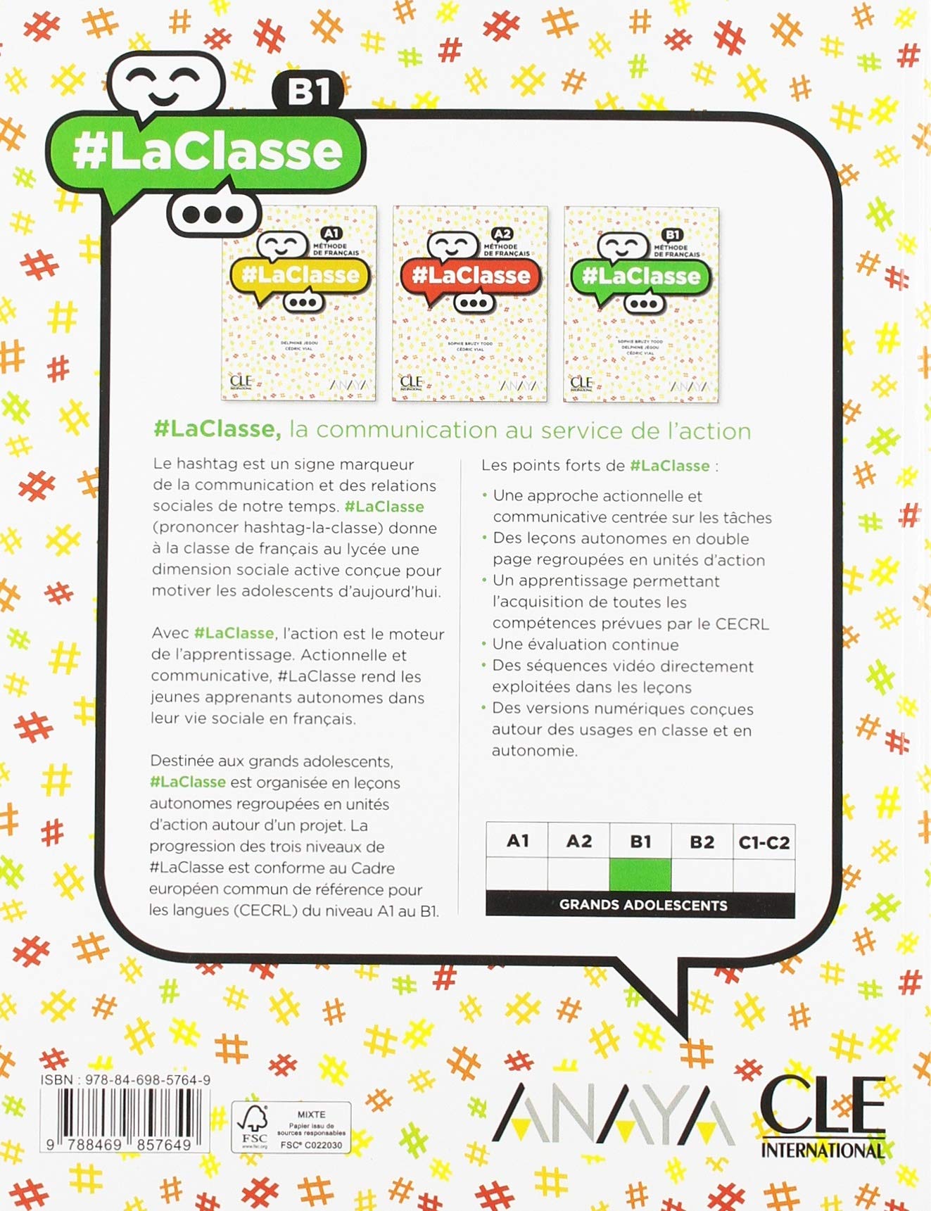 LACLASSE B1 LIVRE DE L'ELEVE