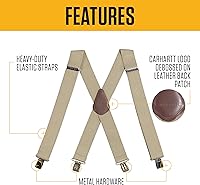 Vista 2 de Carhartt Tirantes elásticos de dos tonos A0005520 Rugged Flex® para hombre Elástico (caqui)