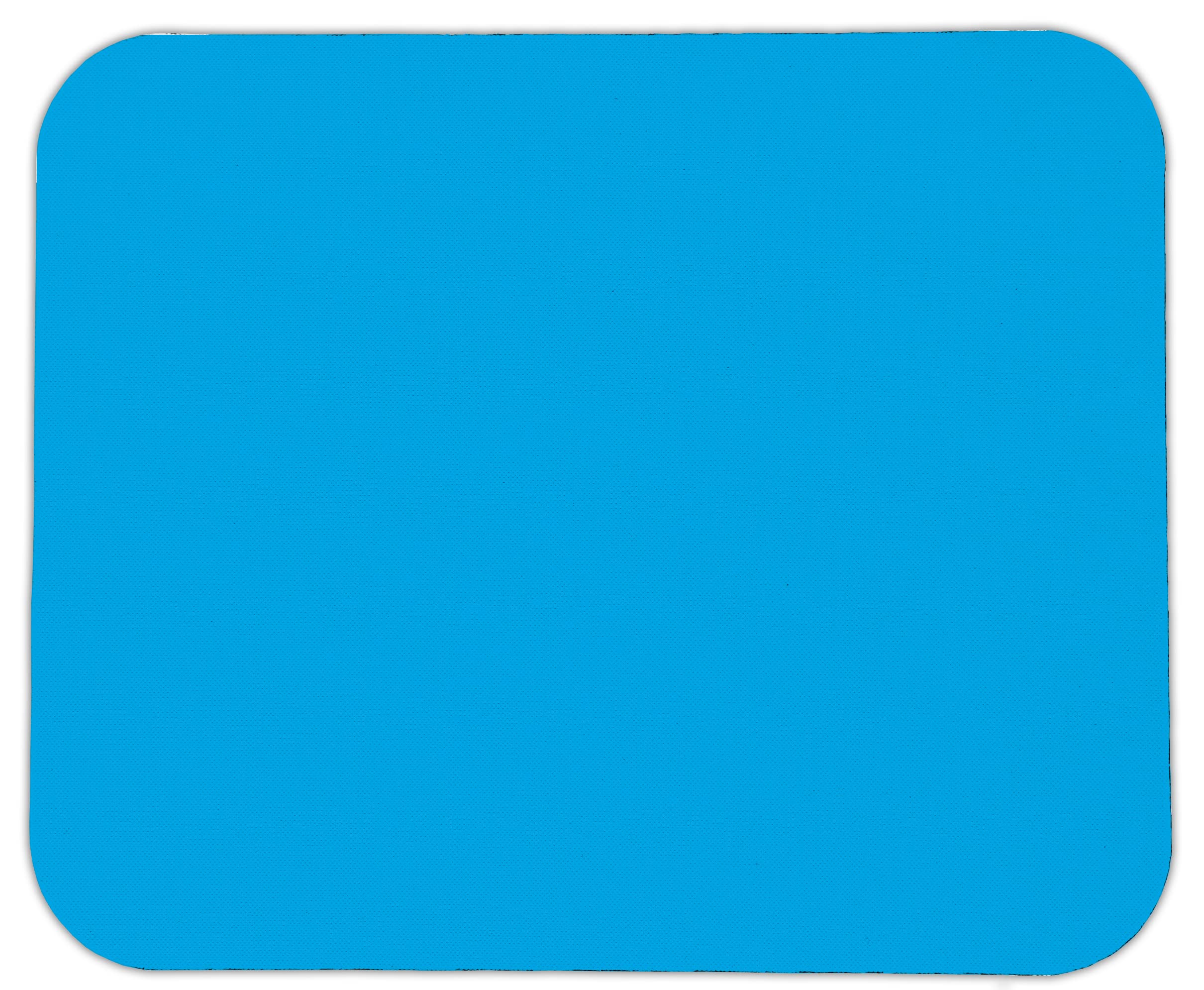 Cyan - Solid Color Mouse Pad – 8.5” x 7” – Smooth Surface & Non-Slip Rubber Base – Durable, Comfortable, Ideal for Office & Gaming Use