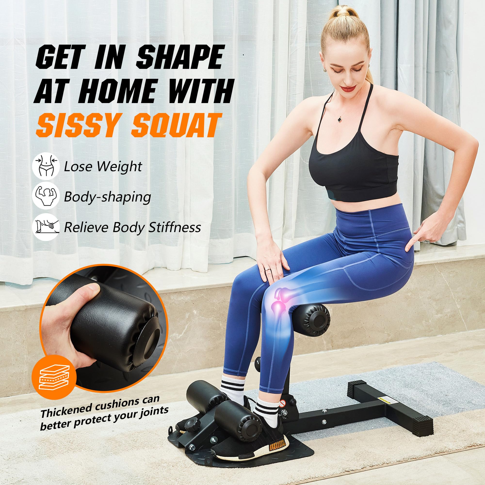 スクワットベンチ コアワークアウト 多機能脚エクササイズマシン ホームジム用 Amazon.co.jp: leikefitness Deep Sissy スクワットベンチ コアワーク