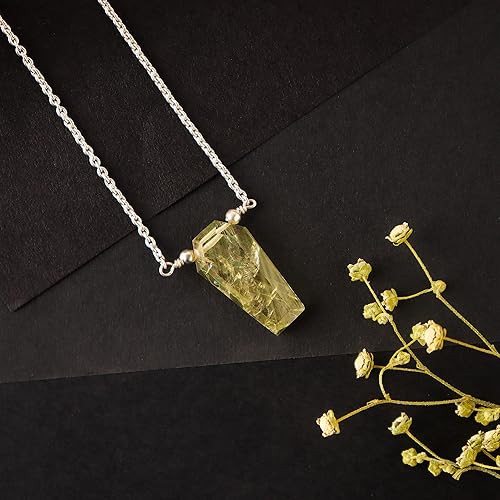 Miniatura 7 de Natural Strawberry Quartz Coffin Shape Necklace, Polished Gemstone, Energy Healing Crystals, Gift for Her, Birthday, Gemstone Jewelry 18 inch