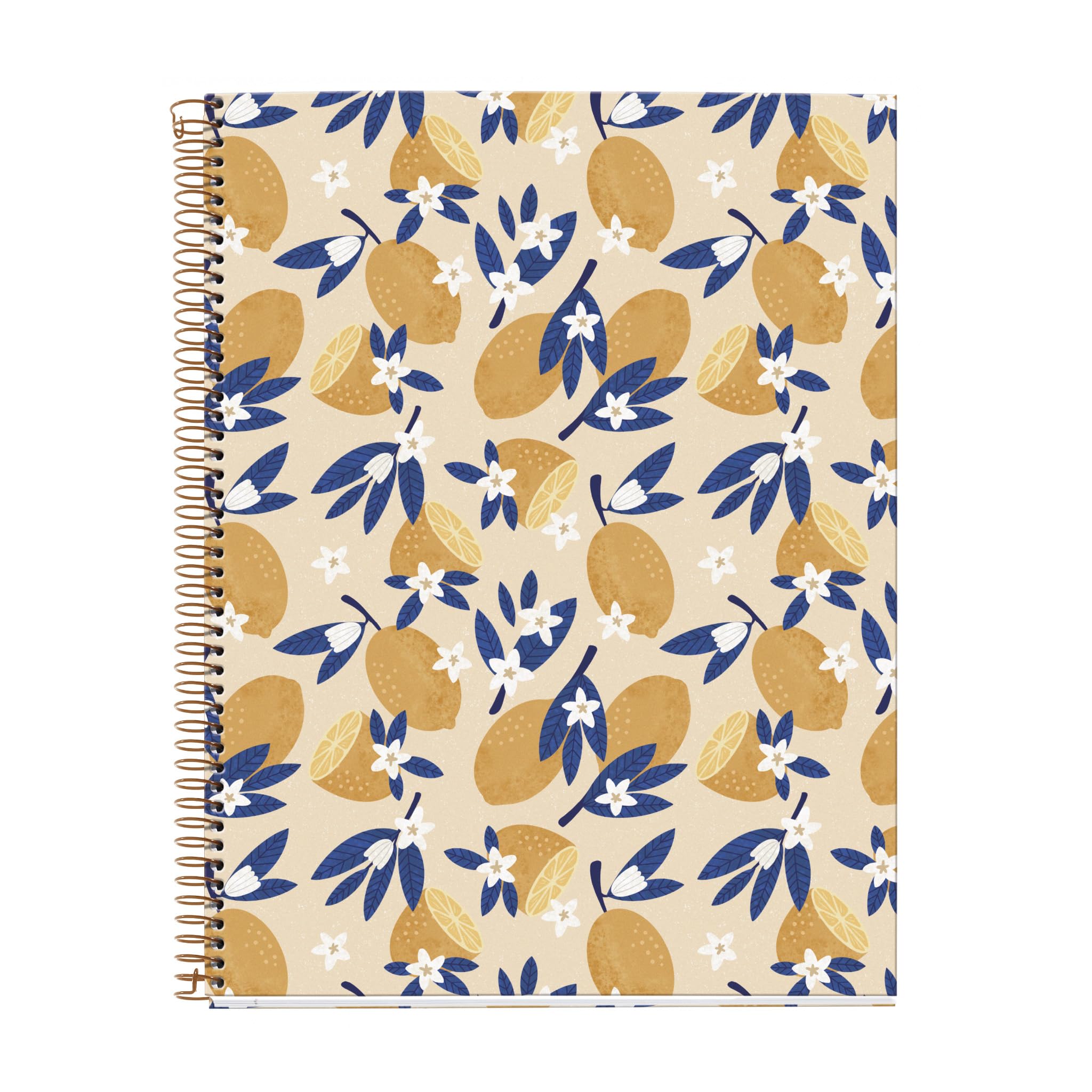 Miquelrius Cahier A4 Ligné Spirale 100 Feuilles 70 g/m² Sweet Fruits Collection Lemons