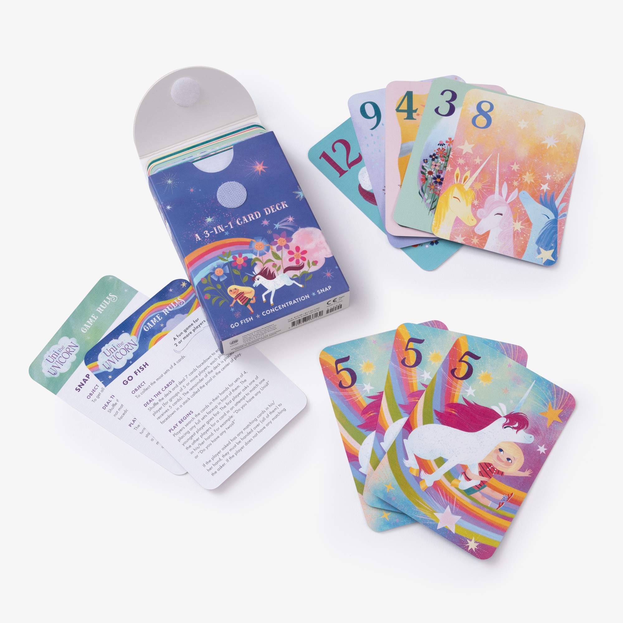 Uni the Unicorn: A 3-in-1 Card Deck: Car 3