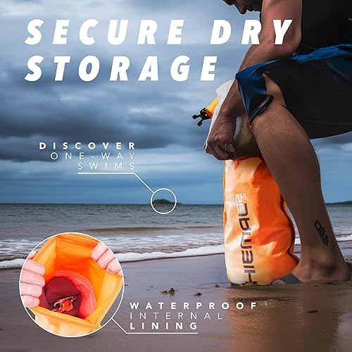 Miniatura 4 de Swim Buoy for Open Water with Dry Bag 15L - Fully Waterproof Swim Bubble - Be Safe with Higher Visibility, Toughened Nylon and Rest Handle Swimming