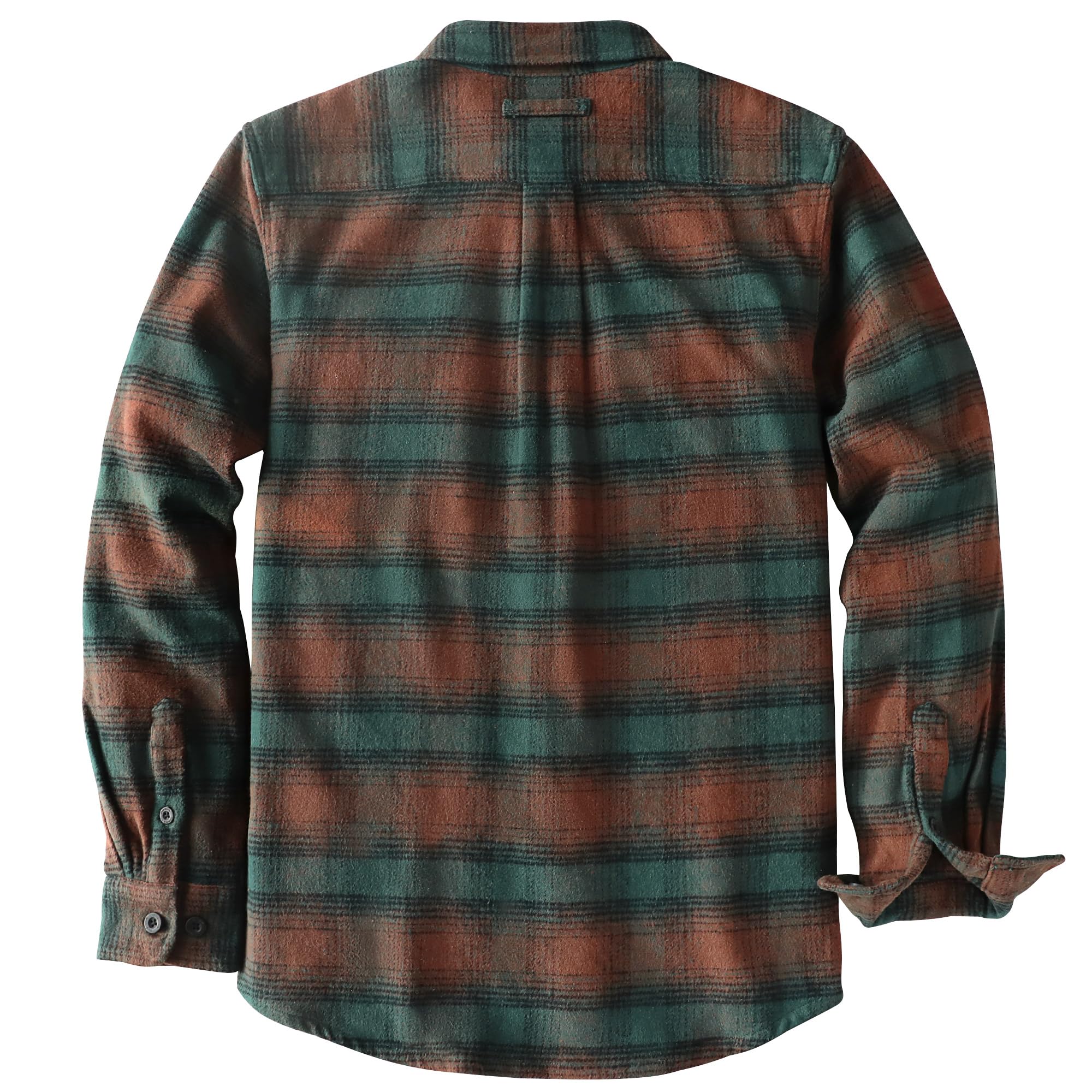 Dubinik® 13oz ekstra ciężka flanelowa koszula męska koszula z długim rękawem, szeroki krój, 100% bawełna