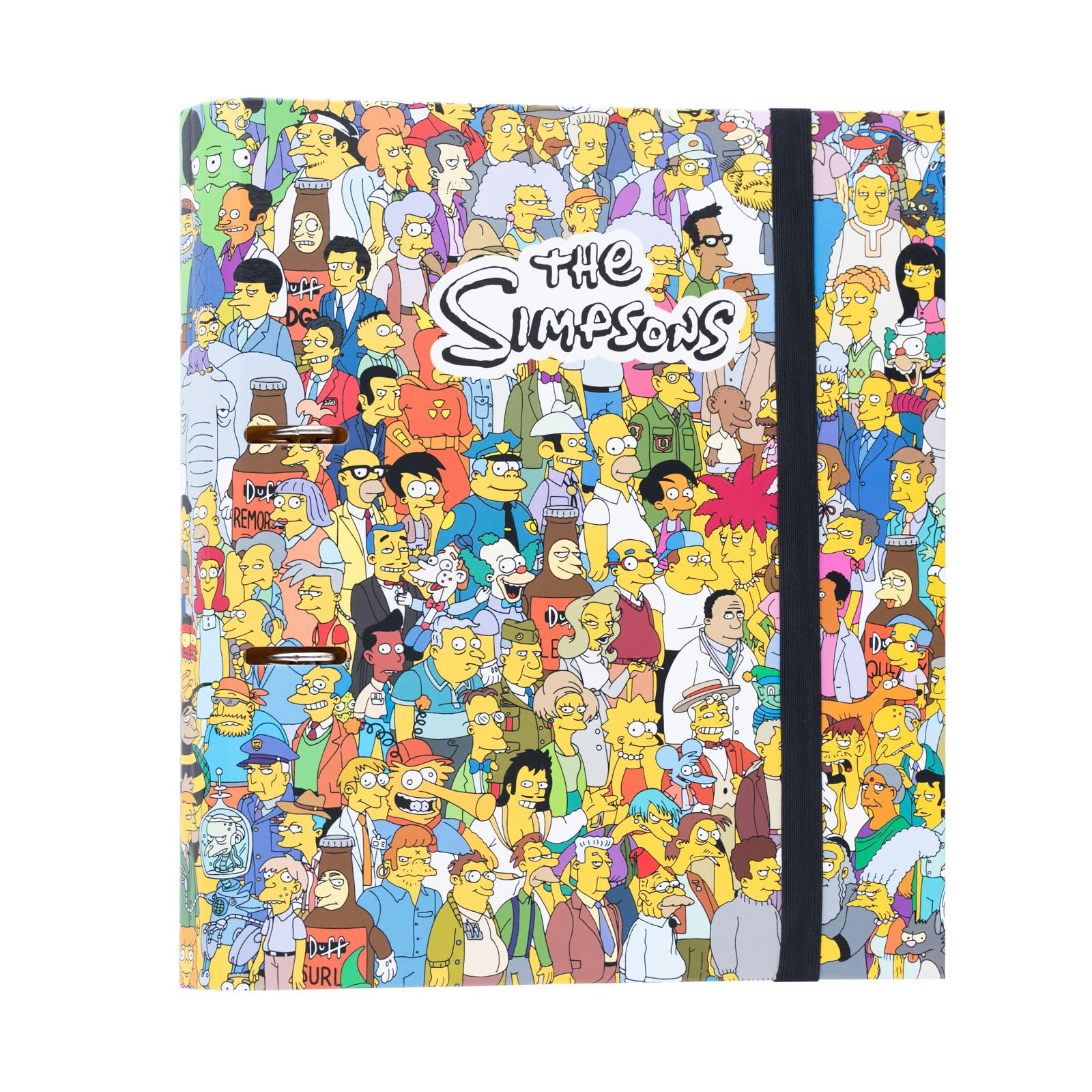 Grupo Erik 2 Ring Binder A4 - The Simpsons Gifts | 10.6 x 12.6 inches - 27 x 32 cm - A4 Ring Binder Folder, Document Folder | The Simpsons Merchandise