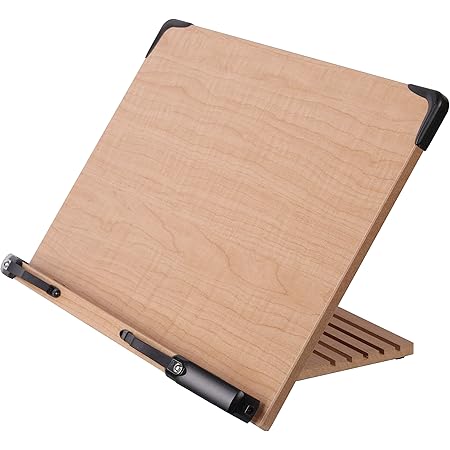 A+ Book Stand BS2500 Large 16x10.5" Portable Adjustable Foldable Bookstand Holder for Reading Hands Free Large Thick Heavy Textbooks Cookbooks Tablets