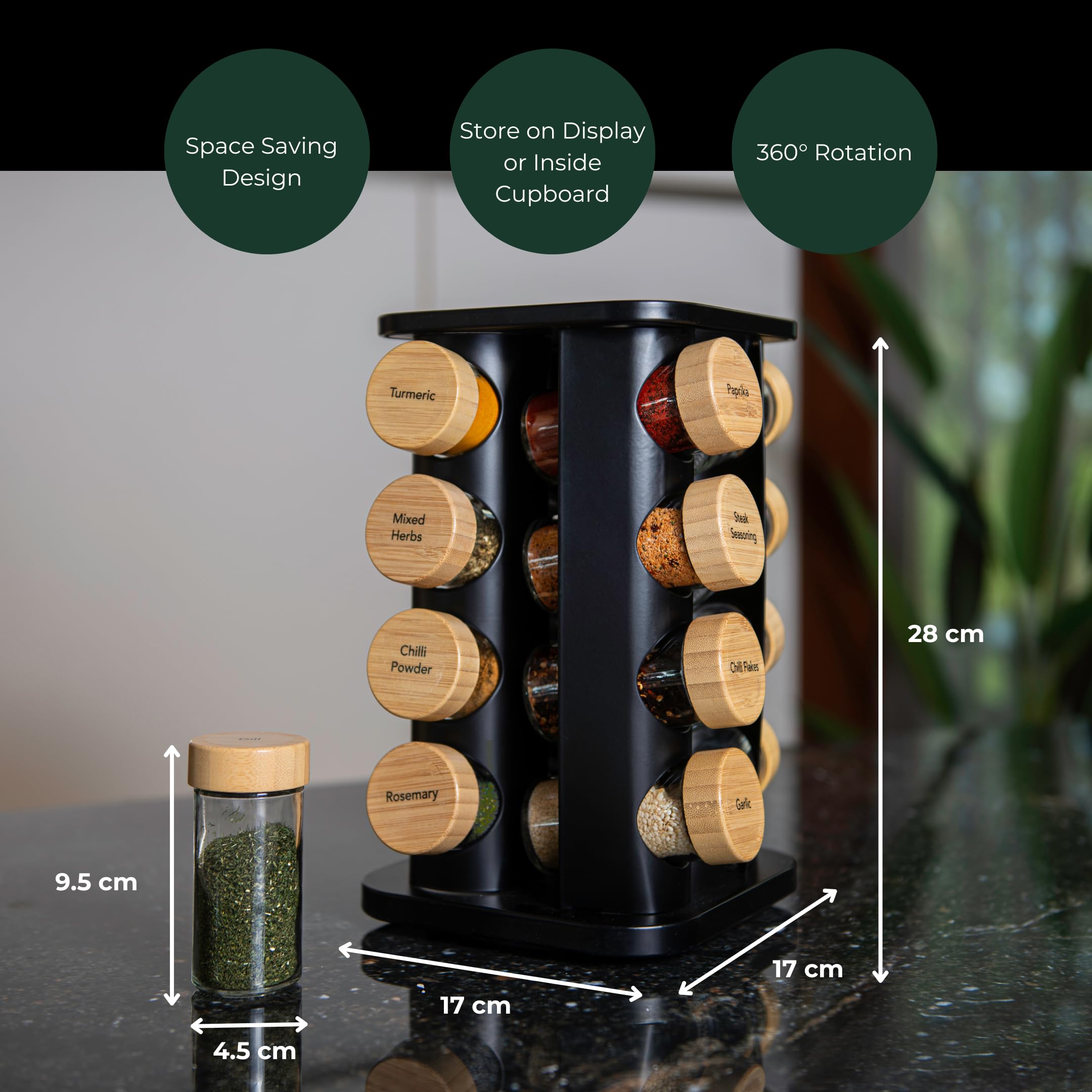 My Luxury Cuisine Rotating Spice Rack - Image 3