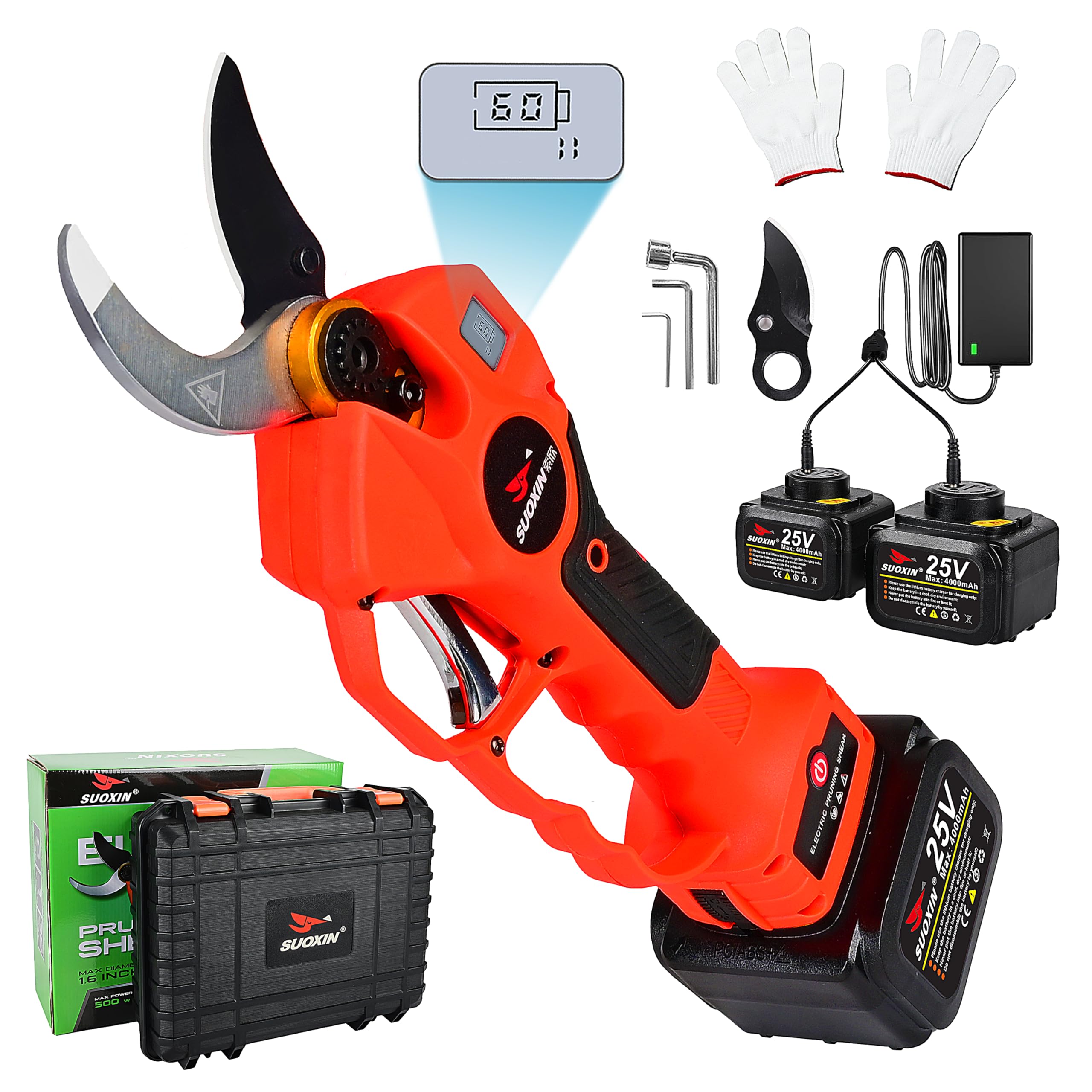 Amazon.com: 25V Electric Pruning Shears, Suoxin 1.6