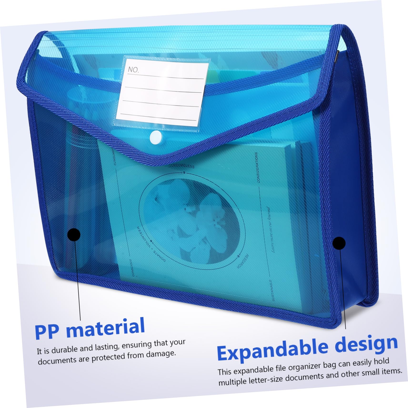 Artibetter 7pezzi Portadocumenti Trasparenti Organizer Espandibile Per Documenti Formato Con Tasche Per Etichette Per Archiviazione Pratica e Ordinata
