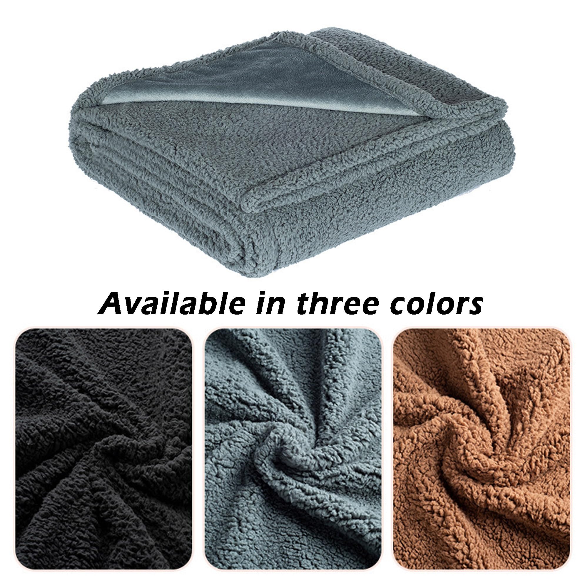 Manta calmante de gran tamaño para perro, manta suave para proteger el sofá de la cama, mantas impermeables para mascotas para perros y gatos, manta gruesa para gatos y perros (165 x 145 cm,