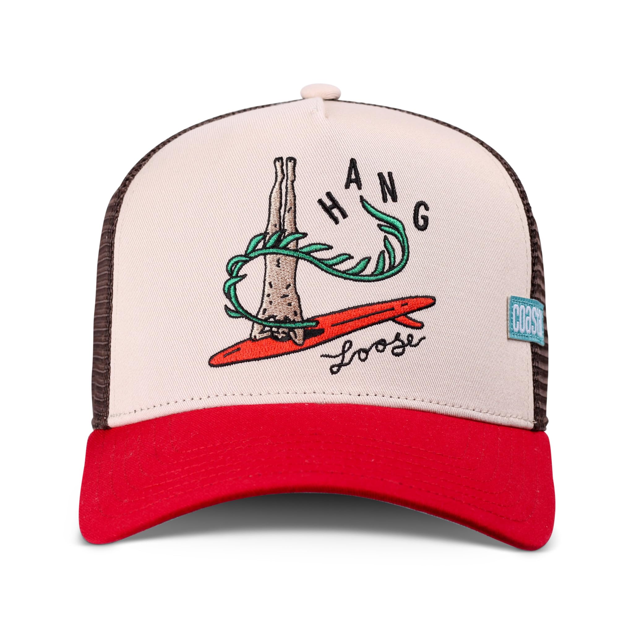 Coastal HFT HangLoose - Cappellino da baseball HangLoose da surfista, unisex, per il surf, per il tempo libero, per il tempo libero, con cappuccio e cappuccio