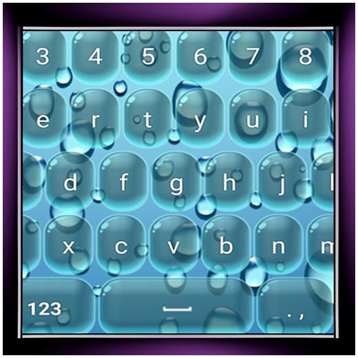 Teclas de gotas de água