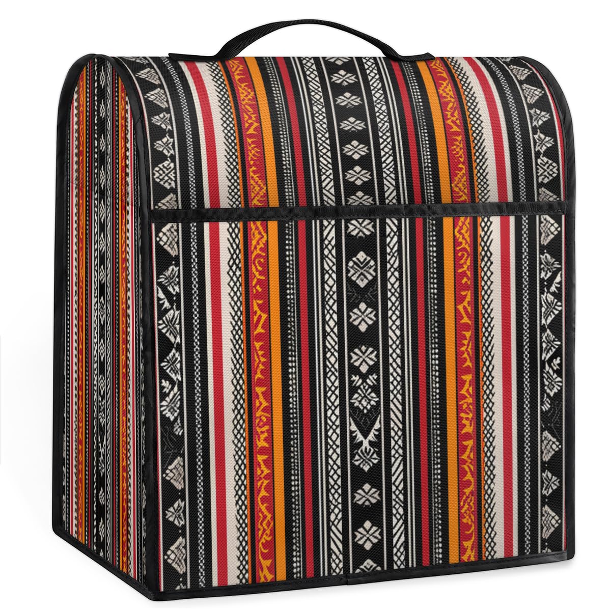 Coffee Maker Cover Aztec Ethnic Printing Kitchen Appliance Covers Small Appliance Covers Blender Cover Juicer Cover Dust Covers for Kitchen Appliances with Top Handle and Pockets,Washable,C247