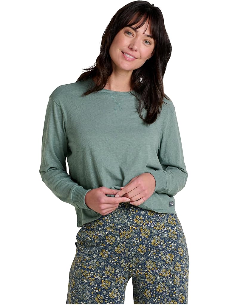 Green Toad&Co Boundless Jersey Long Sleeve Tee
