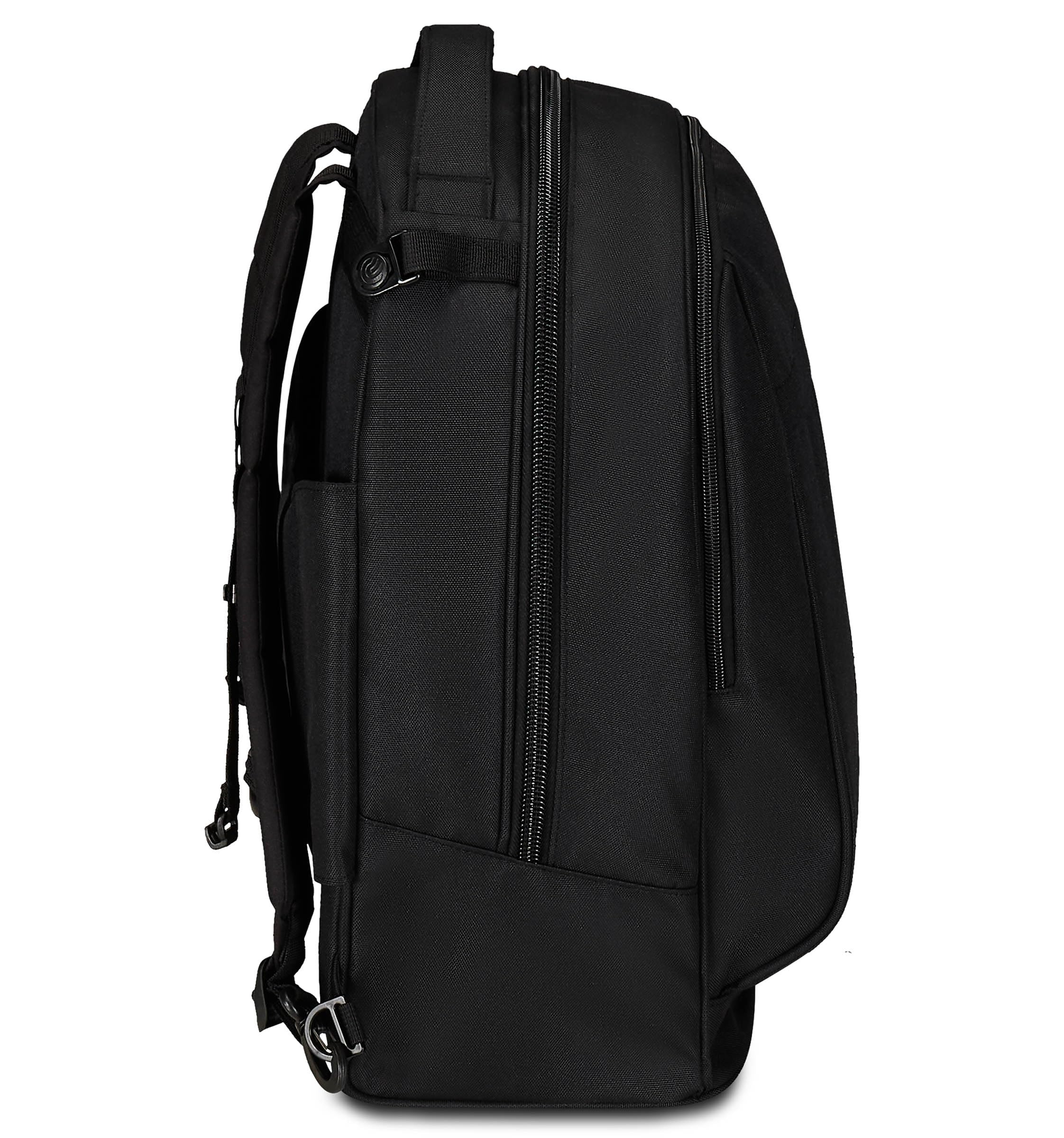 Invicta Trolley Scuola New Tech Solid, Nero, 3 in 1, Zaino con Carrello Sganciabile, Multi tasche, Maxi Capienrte, Scuola, Viaggio e Tempo Libero, Ragazzi