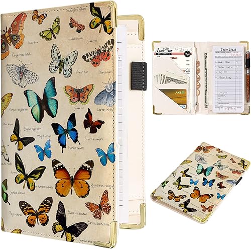 Libro de camarero de fiesta de vino tinto con uva morada, libros de camarero de gran volumen para camarero con alcohol, libro de camarero de cuero