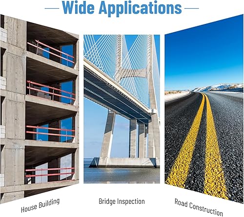 Miniatura 7 de Martillo de rebote de hormigón, probador de martillo de hormigón, 10-60Mpa (1450-8702psi), probador de hormigón herramienta portátil medidor de