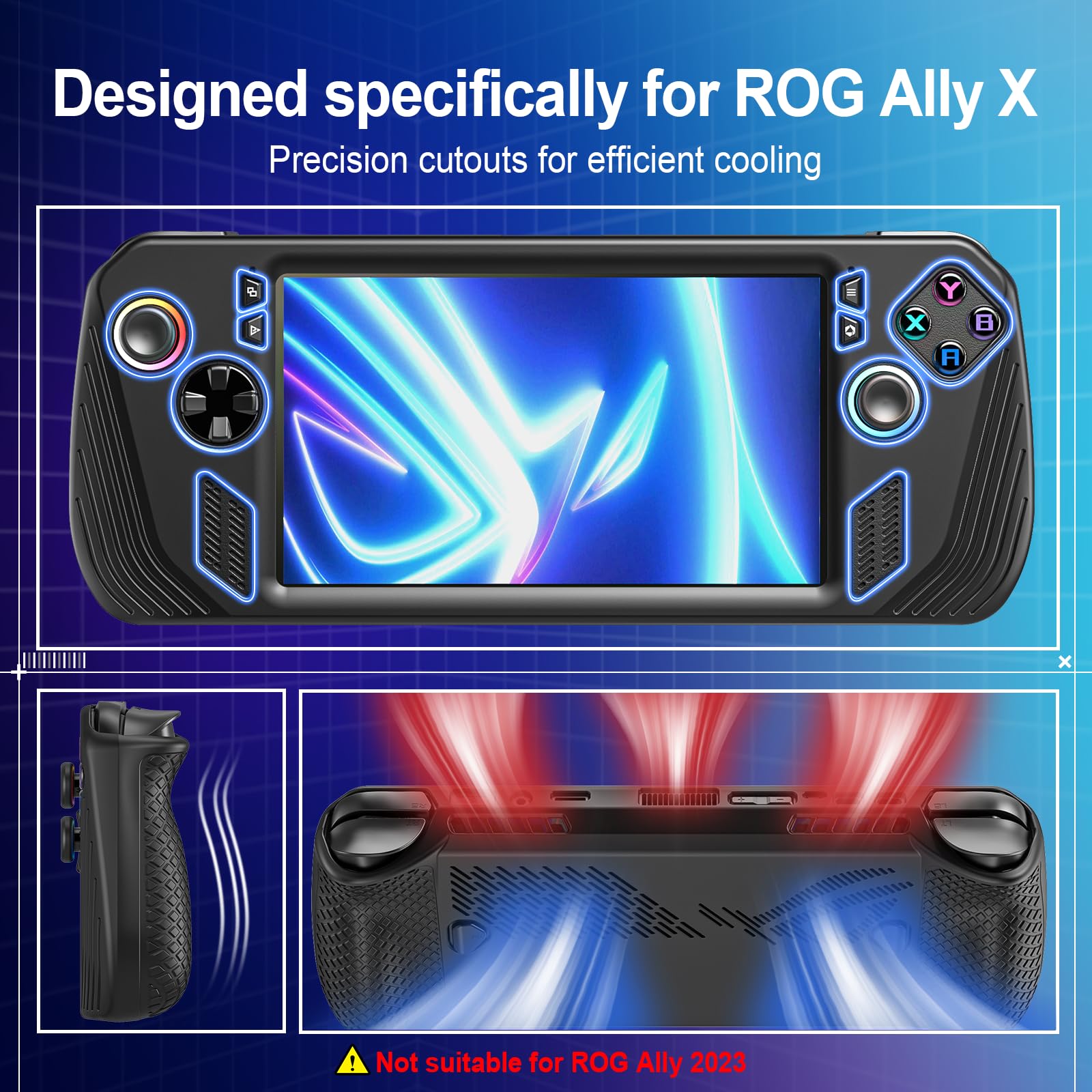 Funda de transporte 3 en 1 compatible con ROG Ally X