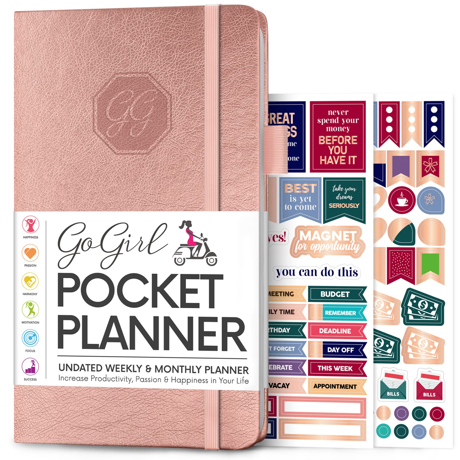 GoGirl Planner and Organizer for Women, Pocket Weekly Planner