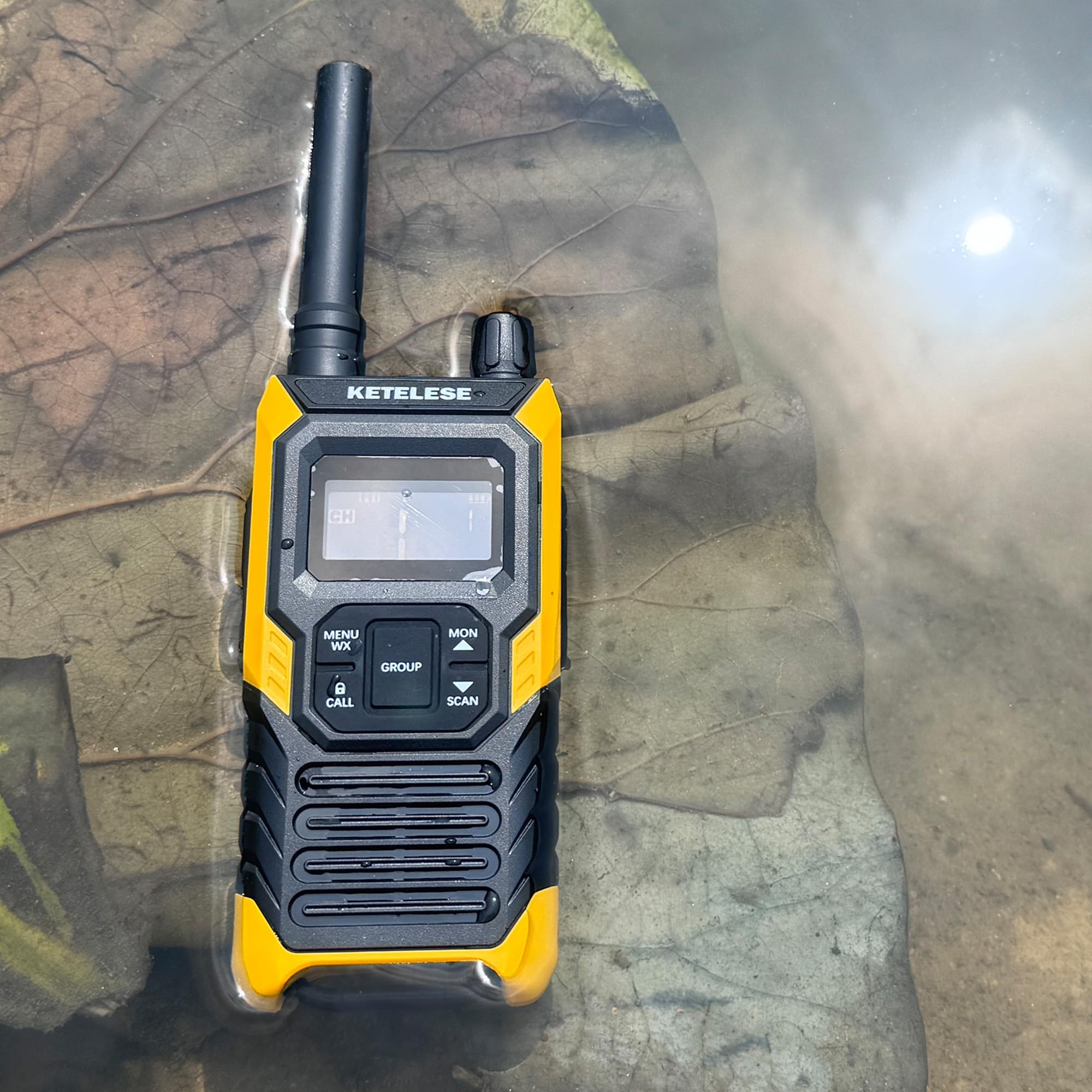 KETELESE T4 Walkie Talkies 4Pack Orange IP67 Waterproof - Dettaglio