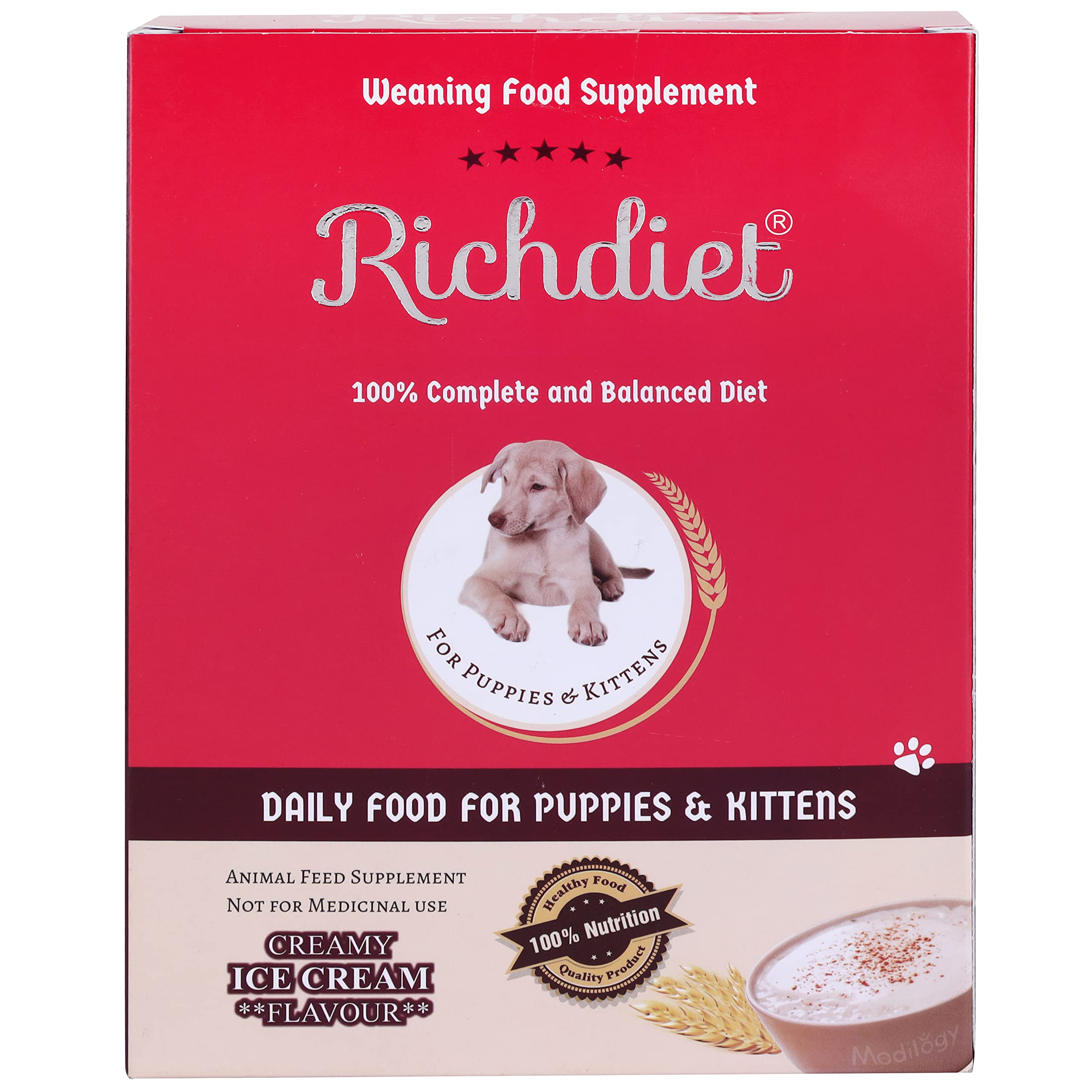 Medilogy Biotech Dog Food Rich Diet 400 Gm Highly Nutritious Complete And Balance Diet For Growth And Development Dry For All Life Stages (B084F9N3G7) Amazon Price History, Amazon Price Tracker