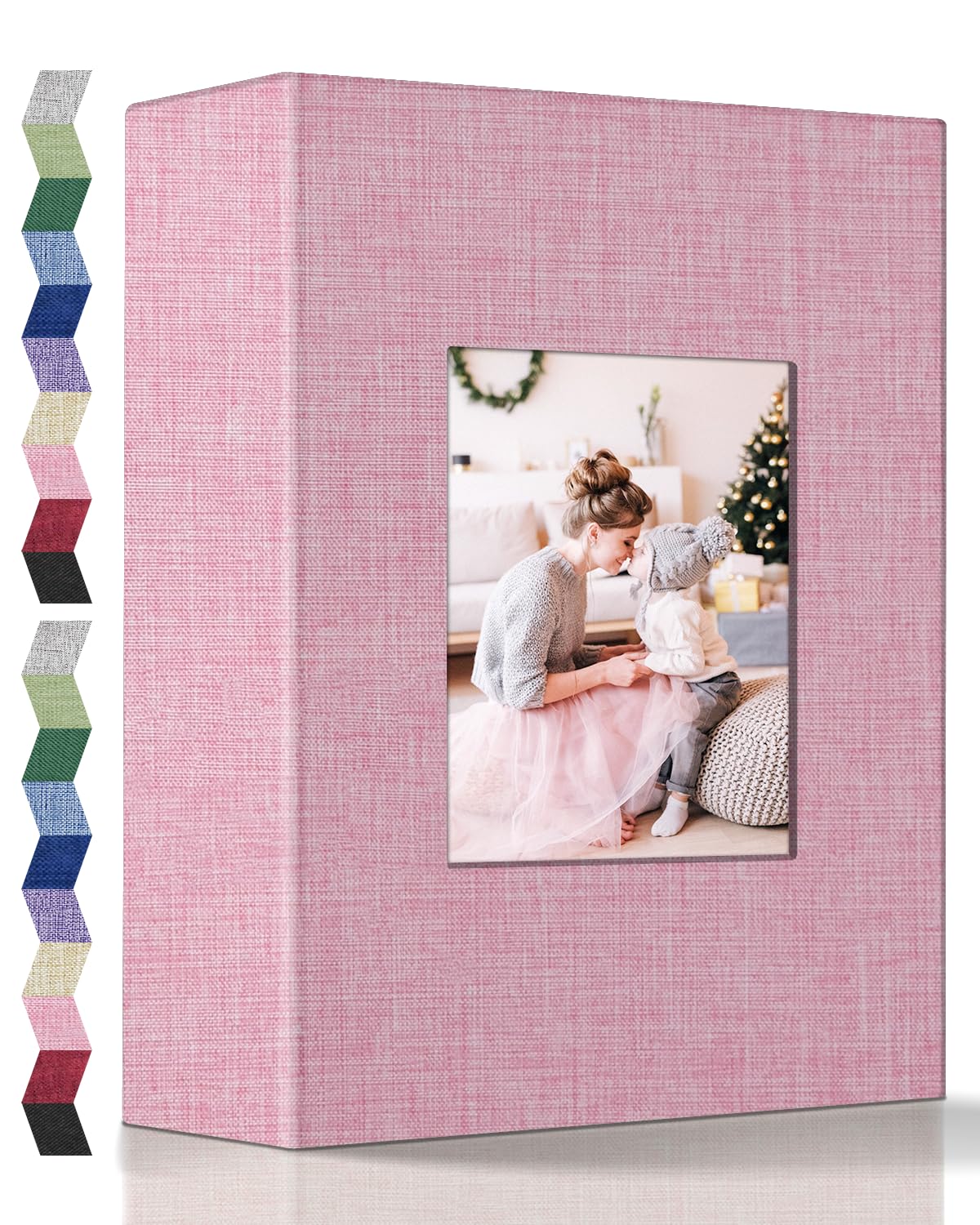 popotop Photo Album 4x6-200 Photos Photo Books with 200 Horizontal Pockets,Linen Cover Albums for Family Wedding Anniversary Baby Vacation Pictures