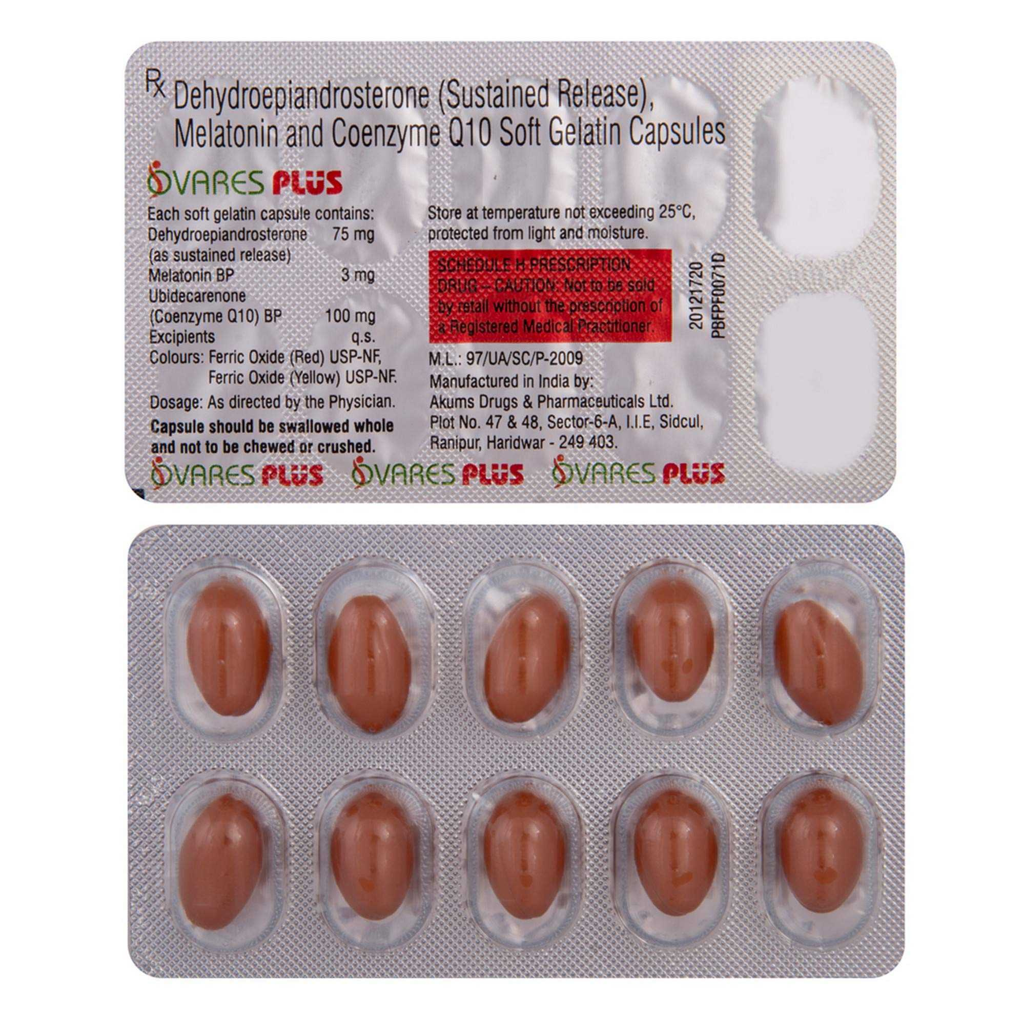 Ovares Plus - Strip of 10 Capsules