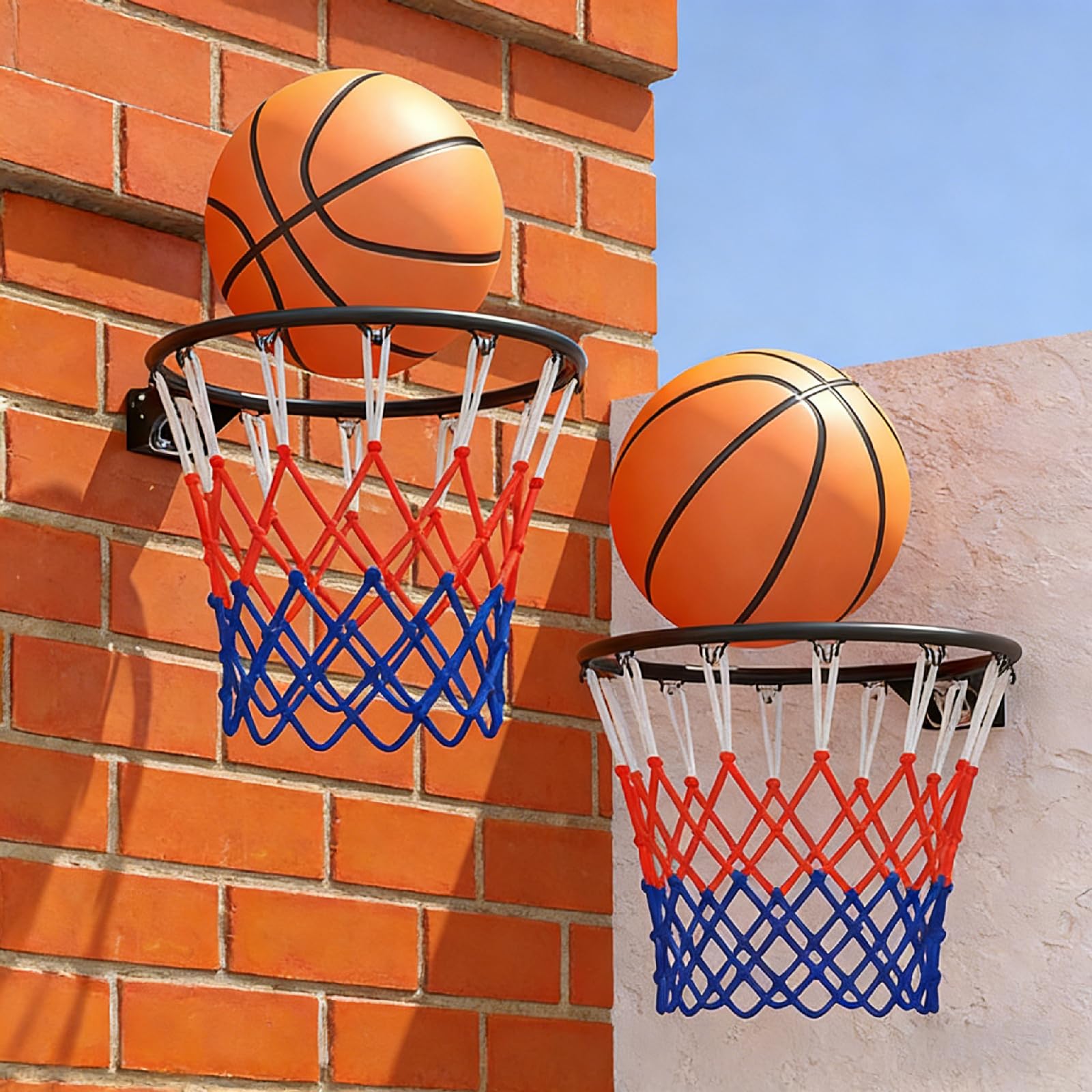 Canestro da Basket da Parete,Tabellone Basket da Camera Interno,Canestro da Basket Pieghevole da Basket,Include Tutti Gli Accessori,Installazione Stabile,per Interni ed Esterni