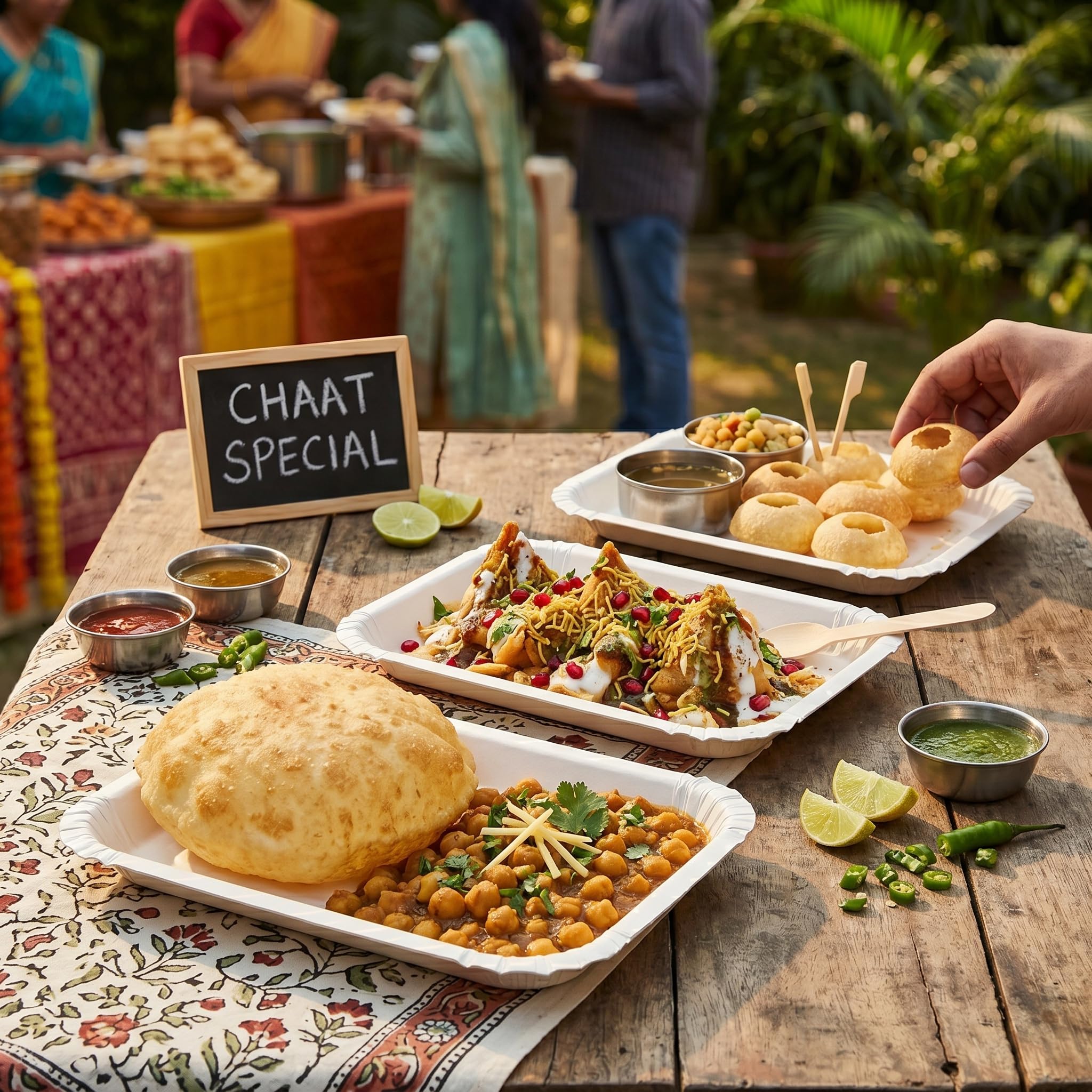 Eco Mary Disposable Paper Plates | 11×9 Inch - Pack of 50 | Rectangular Eco-Friendly Disposable Plates Big Size for Snacking & Everyday Use | Perfect for Parties, Picnics & Festive Occasions 3