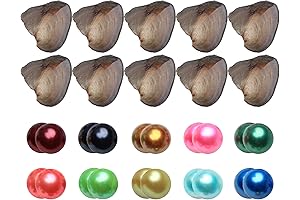 JNMM Freshwater Oysters with Twin Pearls Inside Cultured Round Pearl Oysters