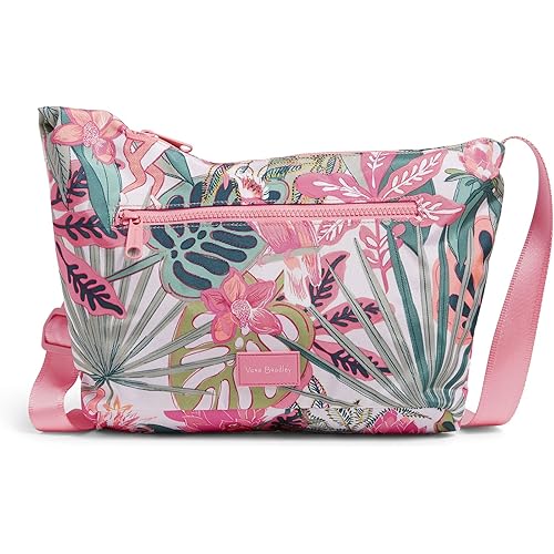 Vera Bradley Women's Recycled Lighten Up Reactive Crossbody Sling Purse