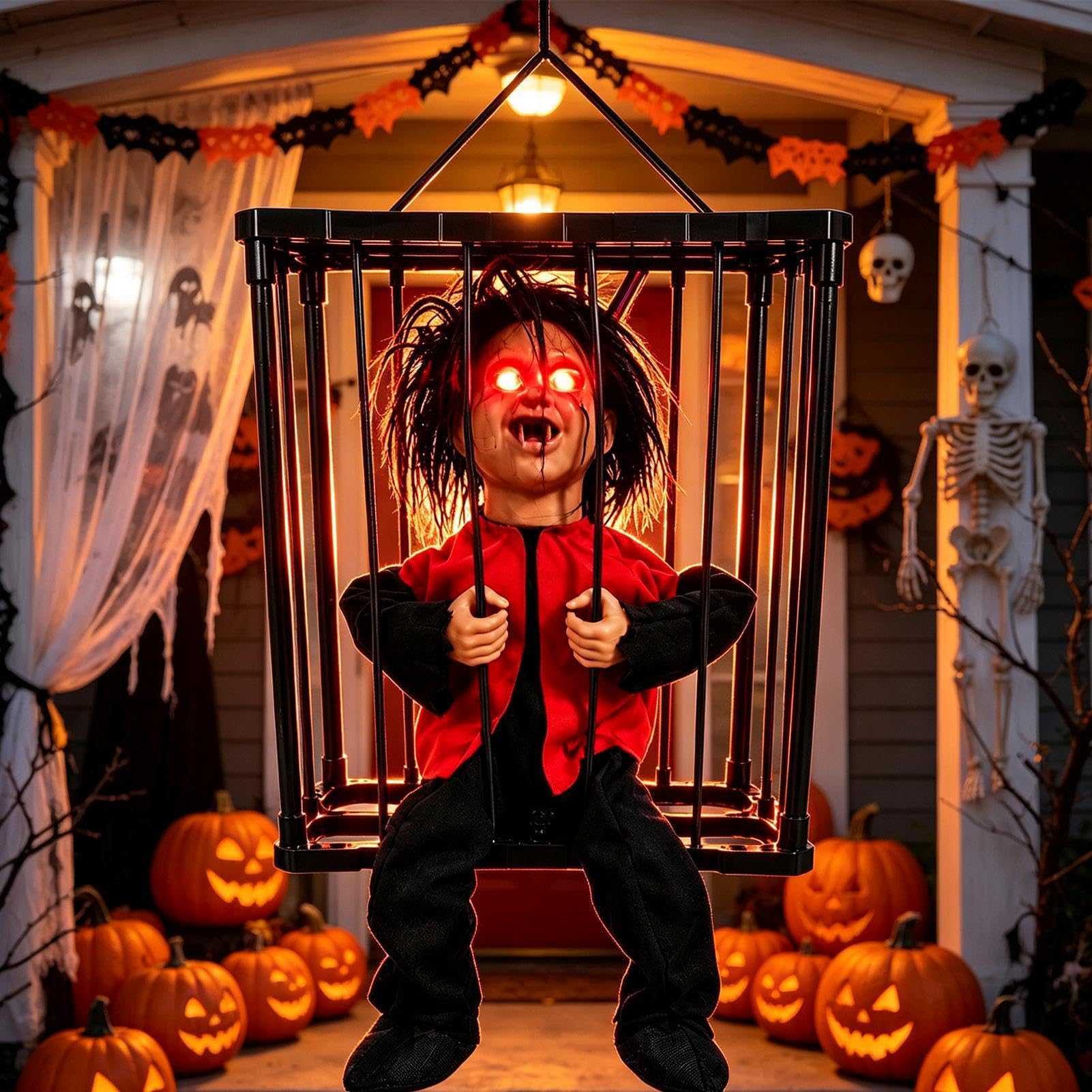 Decorazioni Halloween con Sensore di Movimento Accessorio Spaventoso con