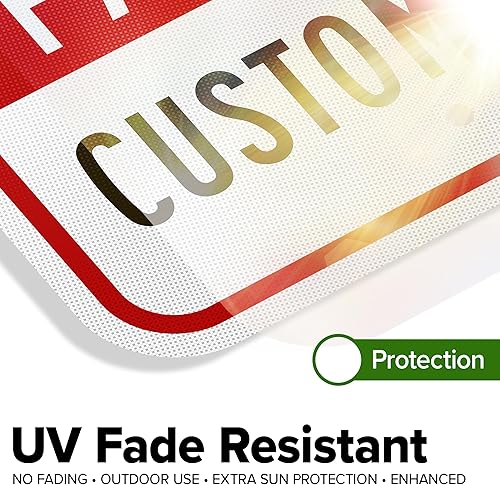 Miniatura 4 de My Sign Center - Letrero personalizado de no estacionamiento, letreros de estacionamiento reservados personalizados para negocios, 12 x 18 pulgadas,