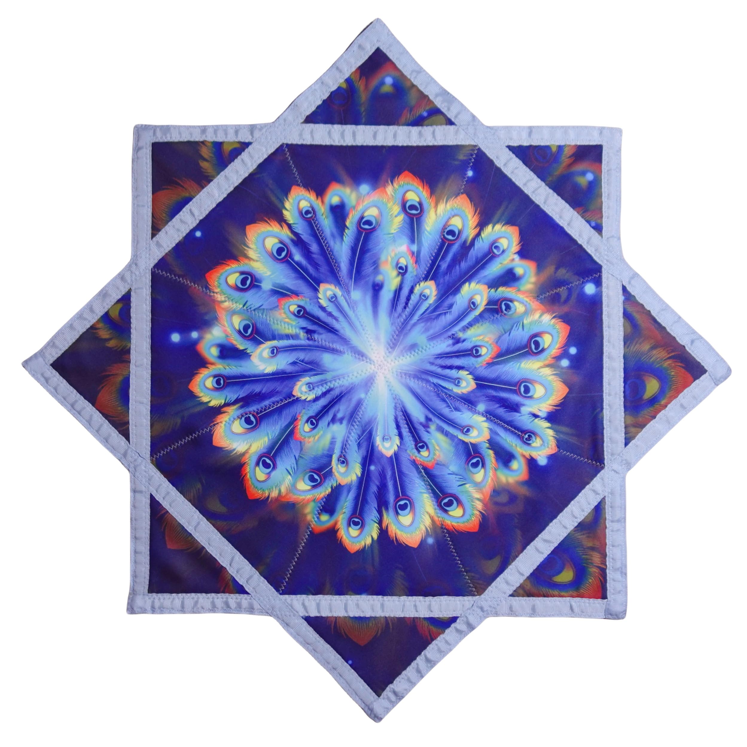 Flowsar - Giocattolo da giocoleria che si illumina al buio, alimentato a energia solare, per principianti, con doppia stampa blu (R06-style3)