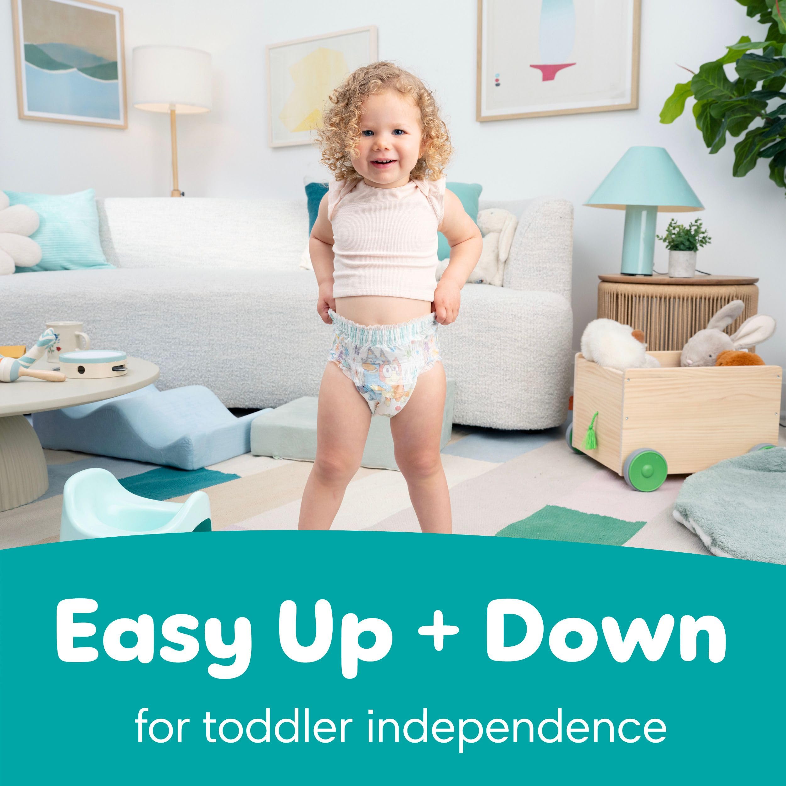 Pantalones de Entrenamiento  - Easy Ups Niños y Niñas Bluey - Talla 2T-3T, 140 Unidades, Ropa Interior para Niños para el Orinal (El Empaque Puede Variar) 8