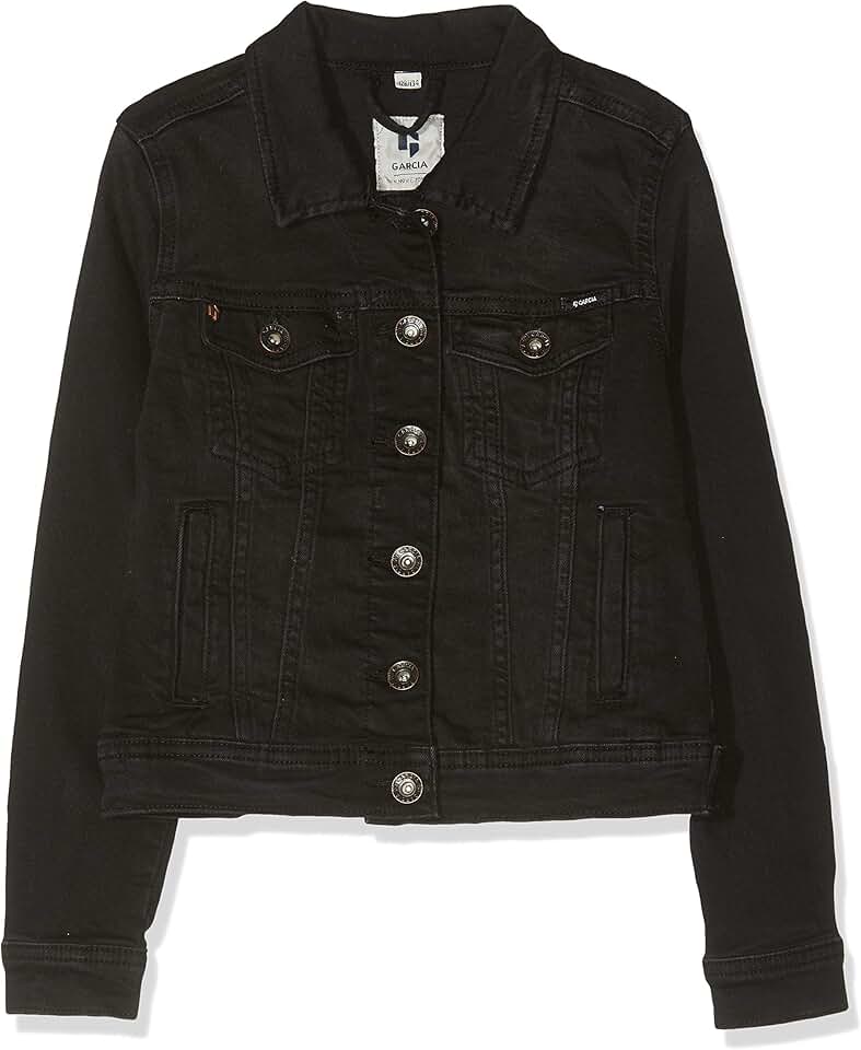 Amazon.co.uk black denim jacket Girls Clothing