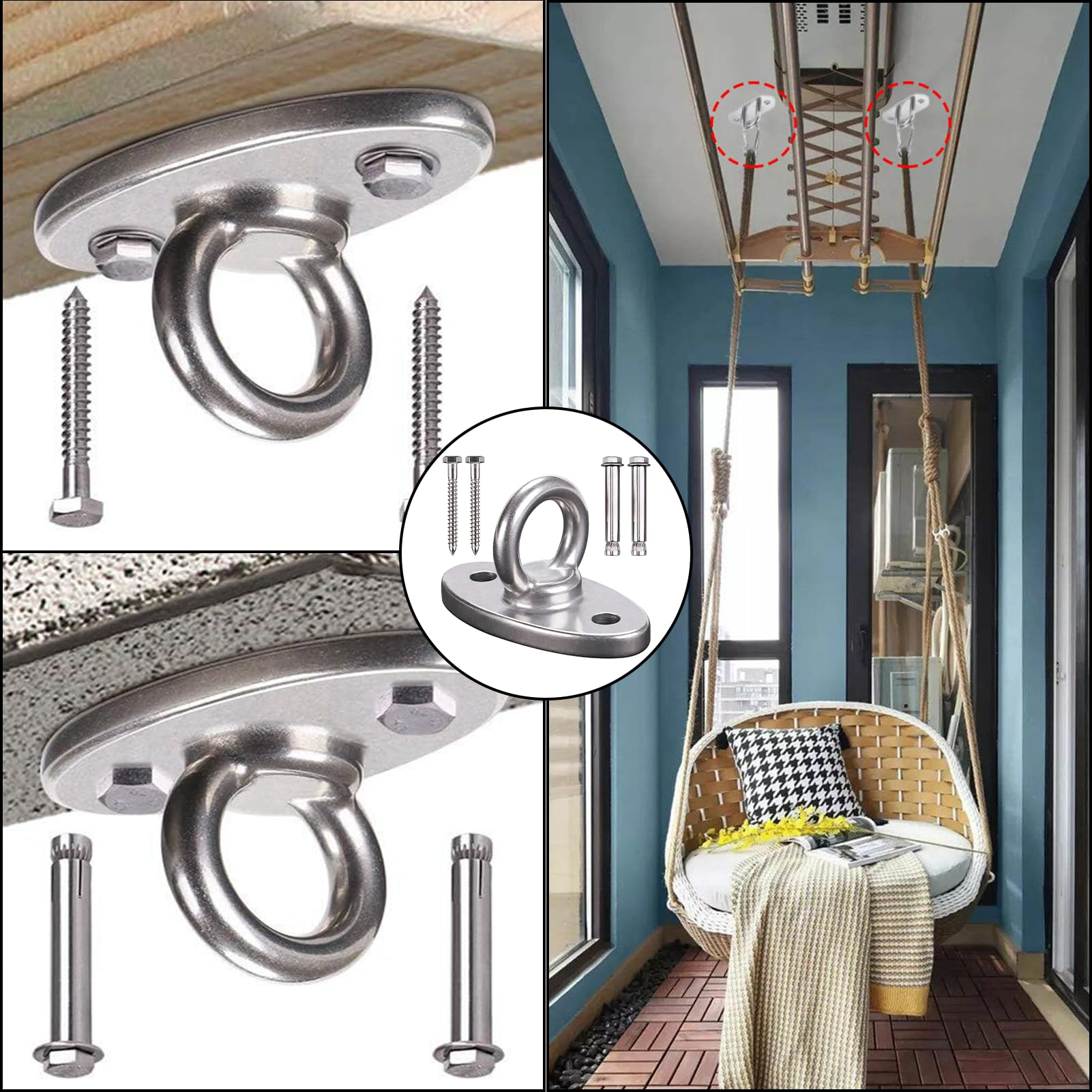 hängematte betondecke Deckenhaken Schwerlast Ultrastark,Deckenhaken Schwerlast,Beton Decke Aufhänger,Edelstahl 304 Wandöse Haken, Hängen Hardware Oval Halterung Set,Für Hängesessel Sling Trainer Yoga Boxsack Farbe:braun/schwarz VALAMAR CAMPING LANTERNA - Shelf 1 Spot 6 It is made from