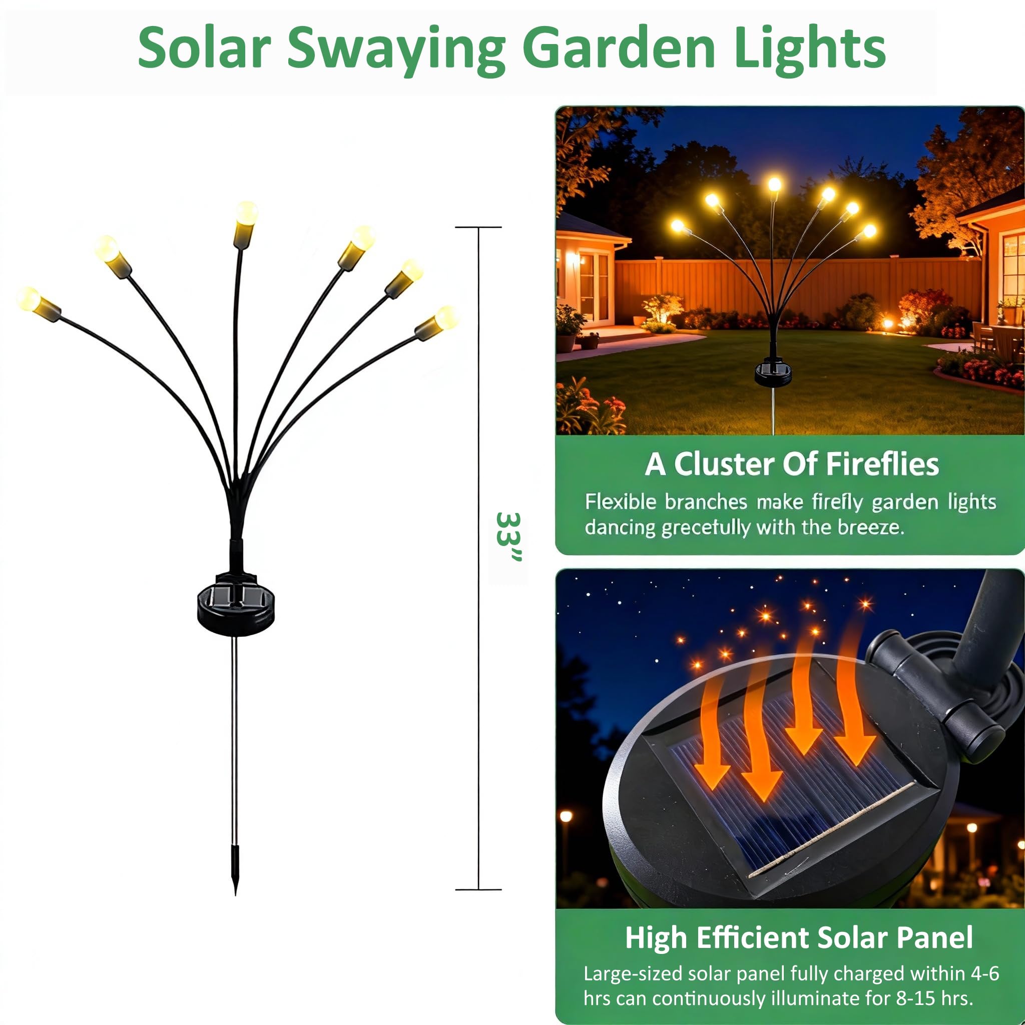 Garten Lichter Firefly outdoor 8 Stk
