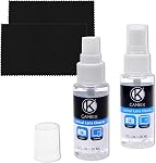 Kit de nettoyage des lentilles et des écrans - 3X Vaporisateur de nettoyage, 3X Tissu en microfibre - Parfait pour nettoyer l'objectif de votre DSLR caméra