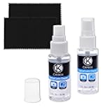 Camkix Lens and Screen Cleaning Kit - 2X Cleaning Spray 2X Microfiber Cloth - Perfect to Clean The Lens of Your DSLR and Compatible with Your Camera, Smartphone, Tablet, Notebook, etc.