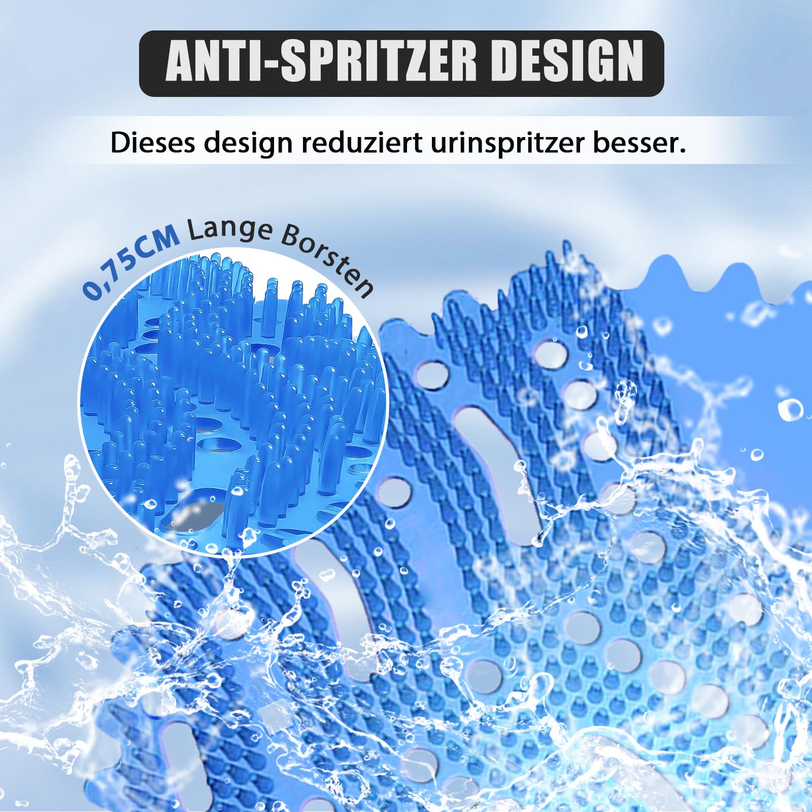 12 Urinalsieb Mit Duft, Spritzschutz, Lufterfrischer Einzeln Verpackt für WC, Gästebad, Bad, Öffentliche Toiletten - 4 Meeresbrise, 4 Zitrone, 4 Orange