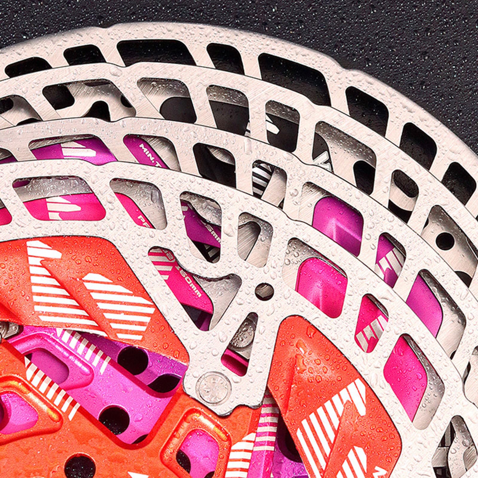 Rotores flotantes Bicicletas Frenos de disco hidráulicos Huecos para bicicletas para scooters y patinetas eléctricas rotor de freno de bicicleta de montaña de aleación mejora la disipación de