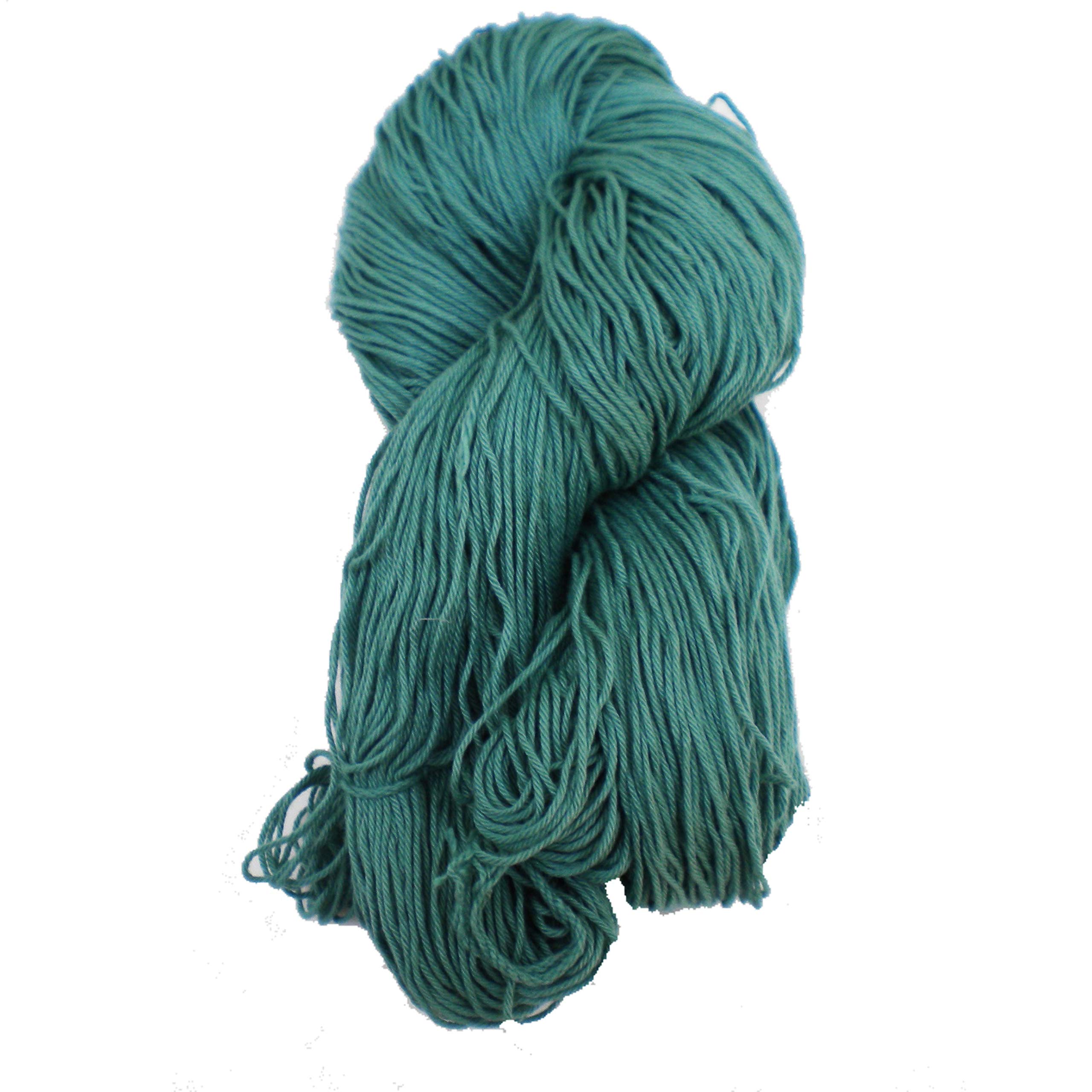 Prapti Handicrafts 4 Ply Sea Green Cotton Yarn For Crochet And Knitting,Soft Crosia Threads,Rams Hank,1 Pack Of Cotton Yaran,Suitable For Sweaters,Scarfs,Hat,Baby Clothes And Diy Crafts - 160 Grams