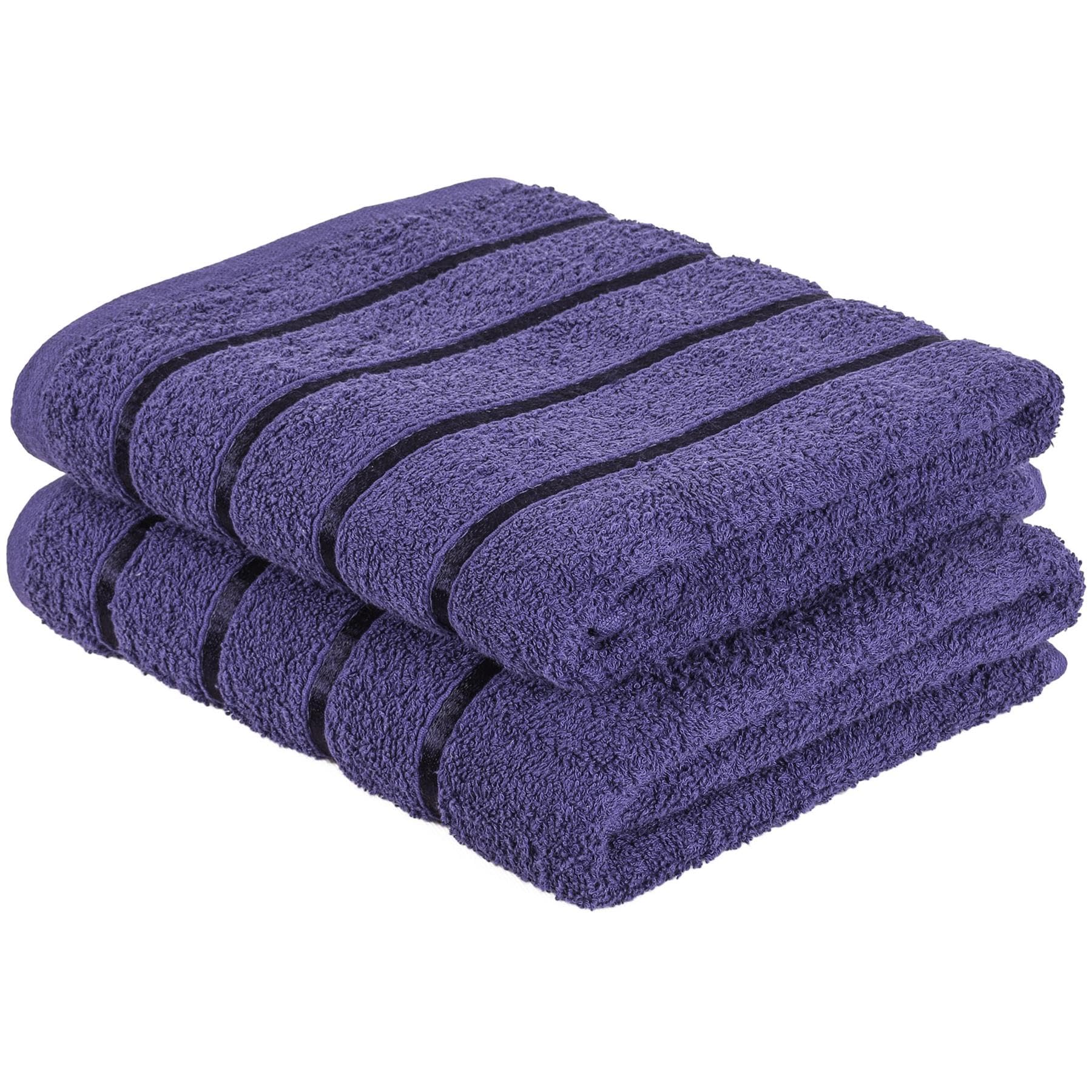 A2z Navy Luxurious 100% Cotton Color Towels 500 Gsm Soft Absorbent Set Of Bath Towel (66X118 Cm) Size 2