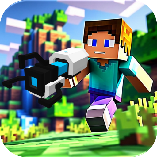 Portal Gun Mod - Blue Edition | Teleportation, Puzzles & Portal Fun in Minecraft!