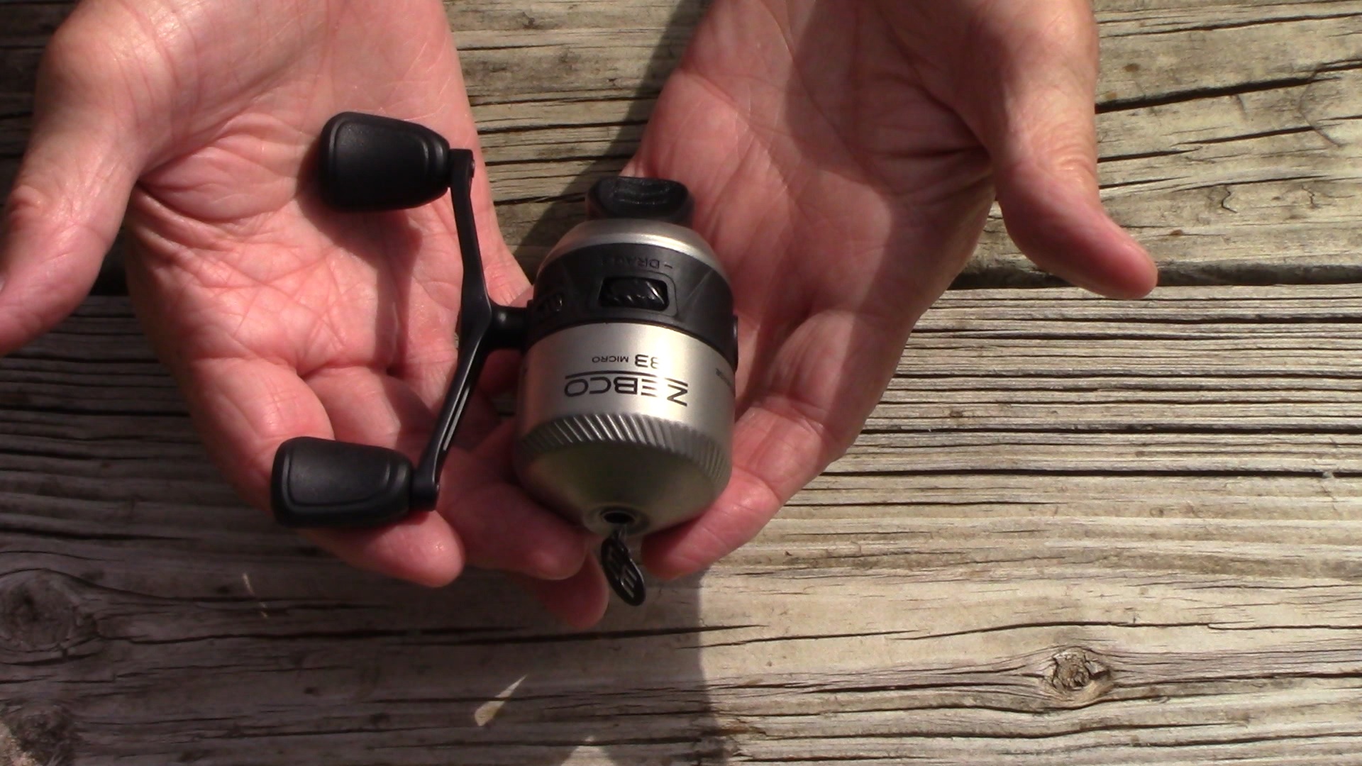 Watch Zebco 33 Micro Spincast Fishing Reel With 4 lb Line on